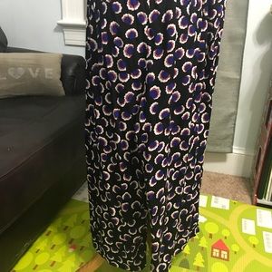 Eloquii wide leg floral pants
